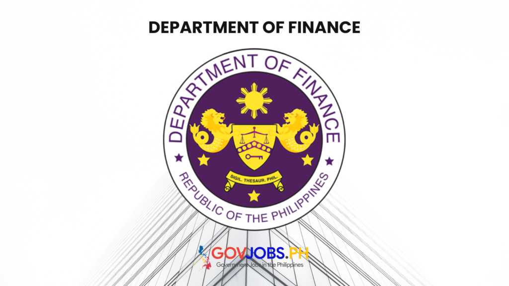 Department of Finance DOF csc careers govjobs.ph gov government jobs ph csc job portal hiring philippines vacancies online application