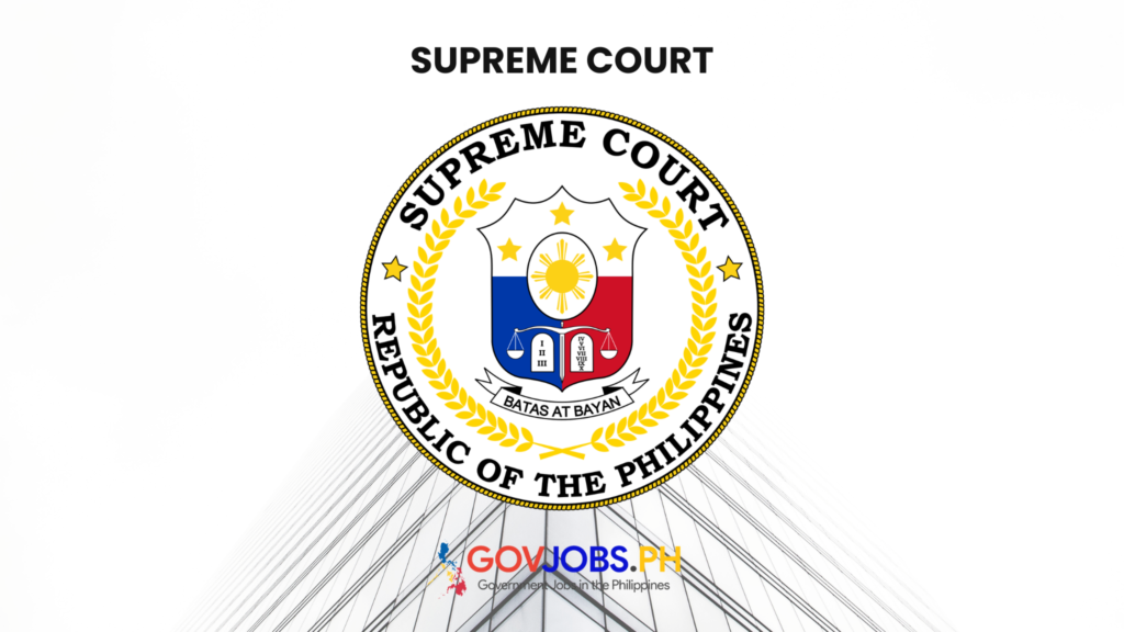 Supreme Court SC csc careers govjobs.ph gov government jobs ph csc job portal hiring philippines vacancies online application