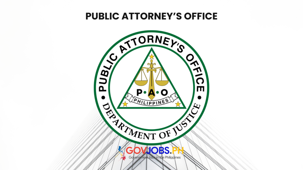 Public Attorney's Office PAO csc careers govjobs.ph gov government jobs ph csc job portal hiring philippines vacancies online application