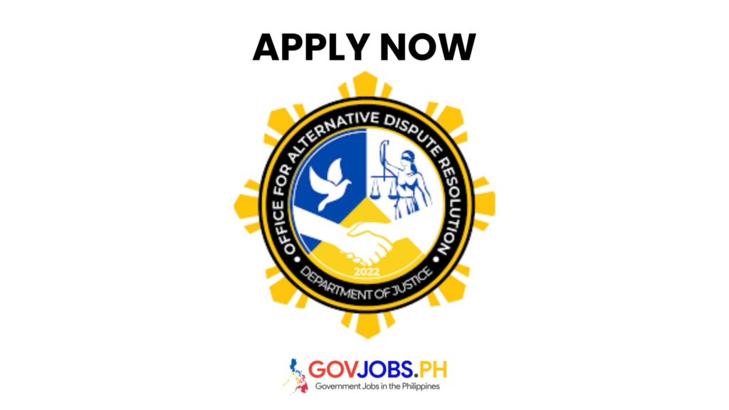 Office for Alternative Dispute Resolution OADR csc careers govjobs.ph gov government jobs ph csc job portal hiring philippines vacancies online application